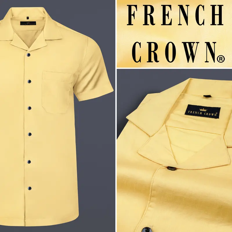 Salomine Yellow Royal Oxford Shirt 8