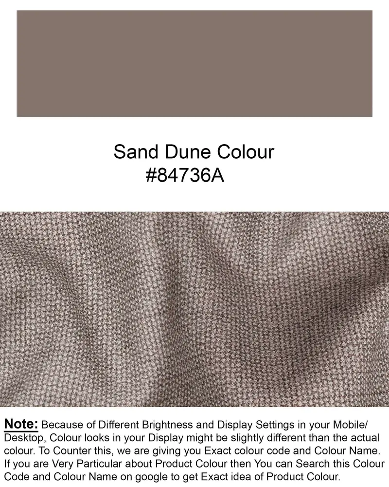 Sand Dune Double Breasted Belt Closure Designer Overcoat 12