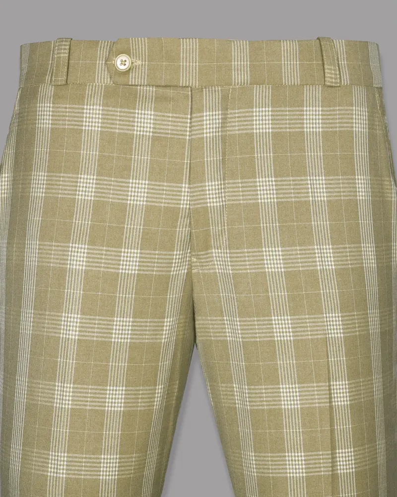 Sandcastle Plaid Wool Blend Formal Pant 2