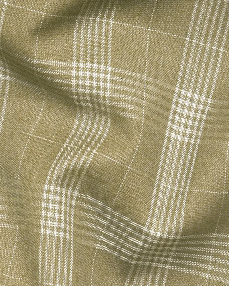 Sandcastle Plaid Wool Blend Formal Pant 3