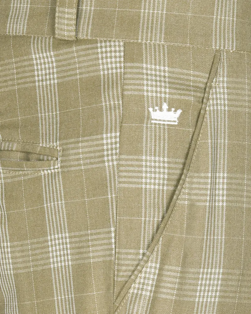 Sandcastle Plaid Wool Blend Formal Pant 5