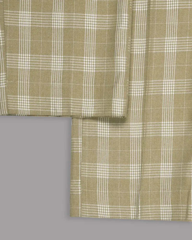 Sandcastle Plaid Wool Blend Formal Pant 6