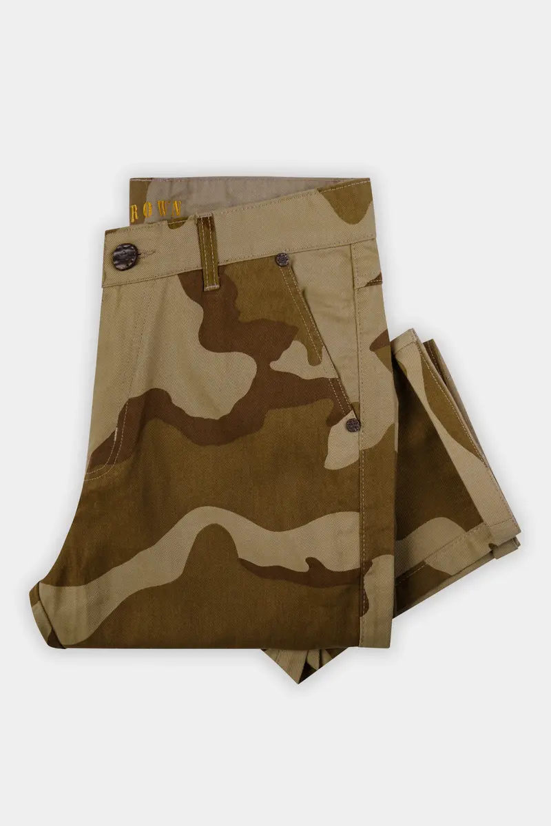 Sandrift Brown And Otter Dark Brown Camouflage Cargo Pant 5