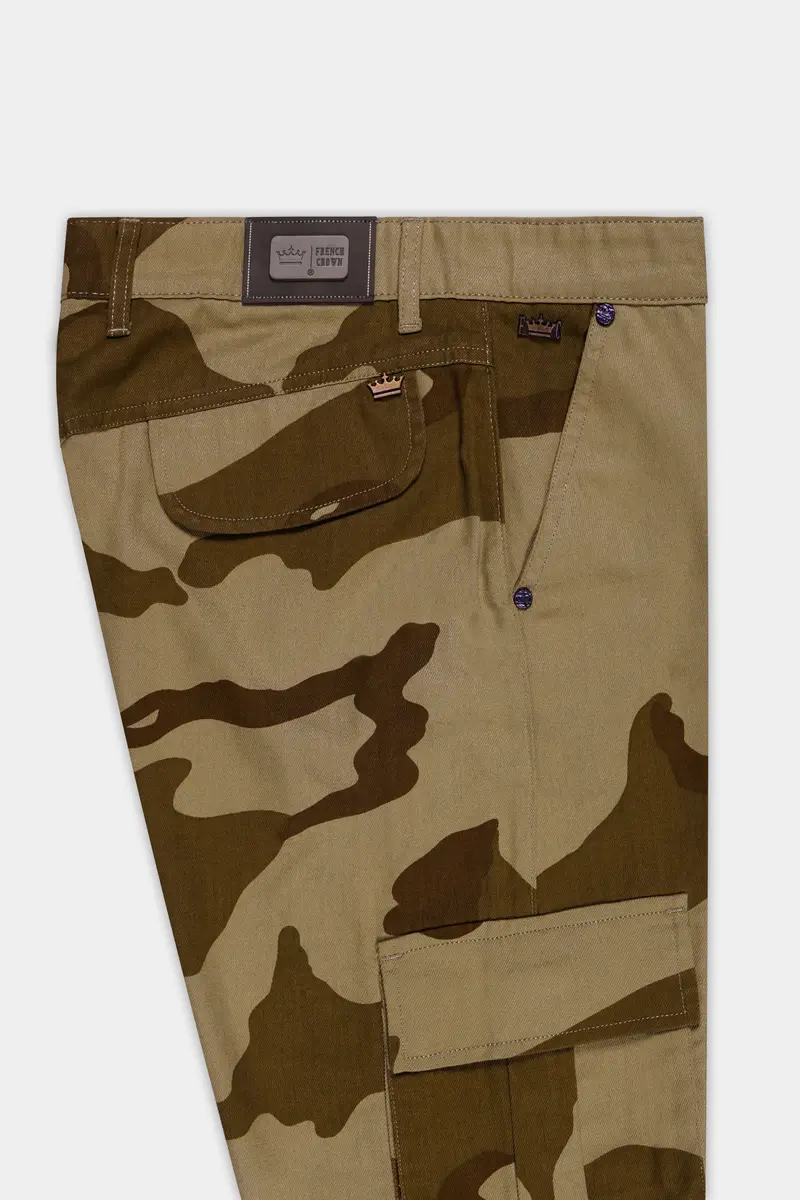 Sandrift Brown And Otter Dark Brown Camouflage Cargo Pant 7