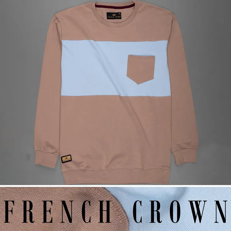 Sandrift Brown Full Sleeve Premium Cotton Jersey Sweatshirt 1