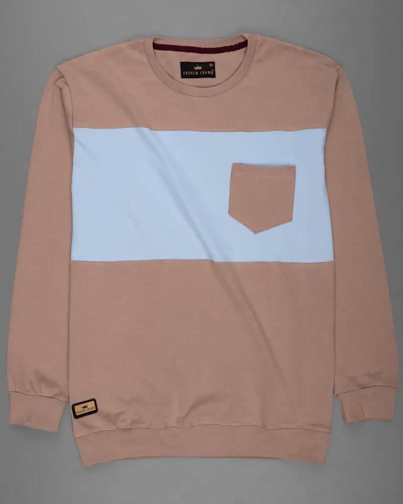 Sandrift Brown Full Sleeve Premium Cotton Jersey Sweatshirt 2