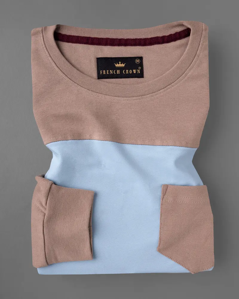 Sandrift Brown Full Sleeve Premium Cotton Jersey Sweatshirt 4