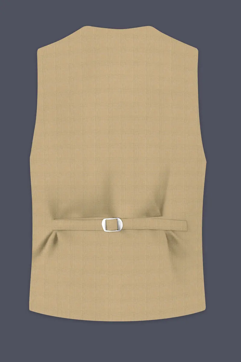 Sandrift Brown Plaid Waistcoat 4