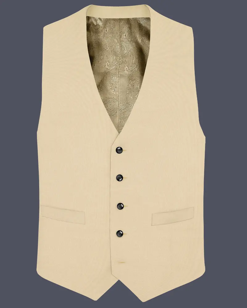 Sandrift Brown Premium Cotton Waistcoat 1