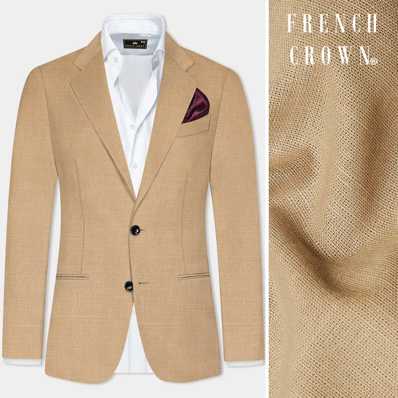 Sandrift Cream Luxurious Linen Blazer 1