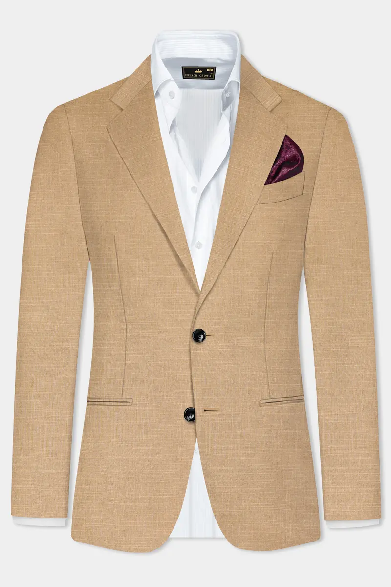 Sandrift Cream Luxurious Linen Blazer 2