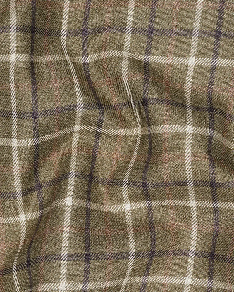Sandstone Brown Plaid Pant 3