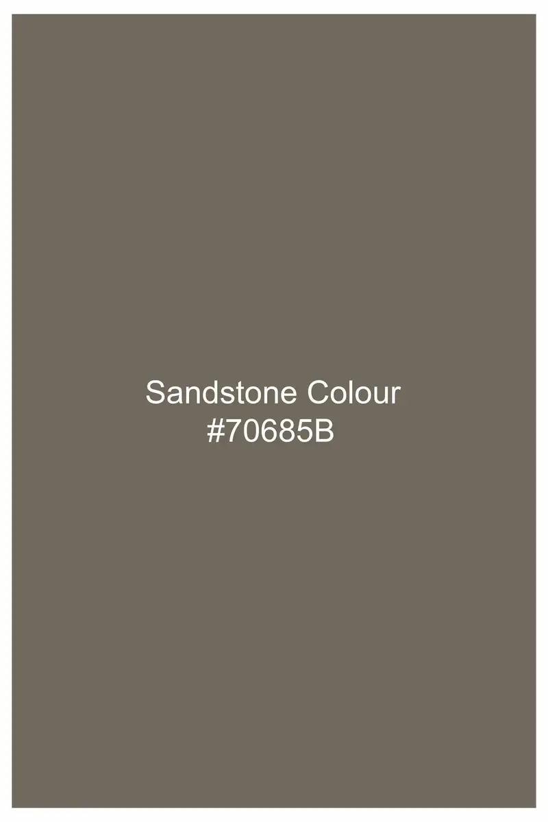 Sandstone Brown Subtle Sheen Super Soft Premium Cotton Shirt 5