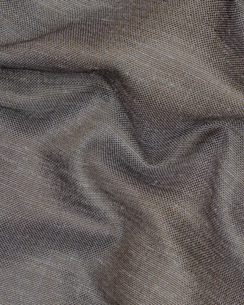 Sandstone Gray Cross Placket Bandhgala Designer Suit 3