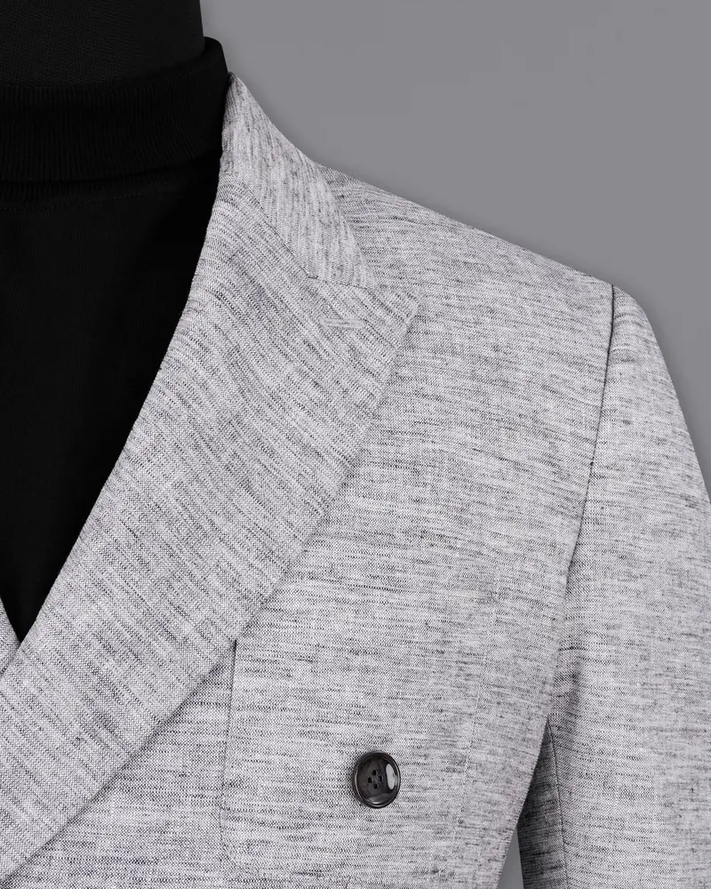 Sandstone Grey Double Breasted Sports Blazer 12