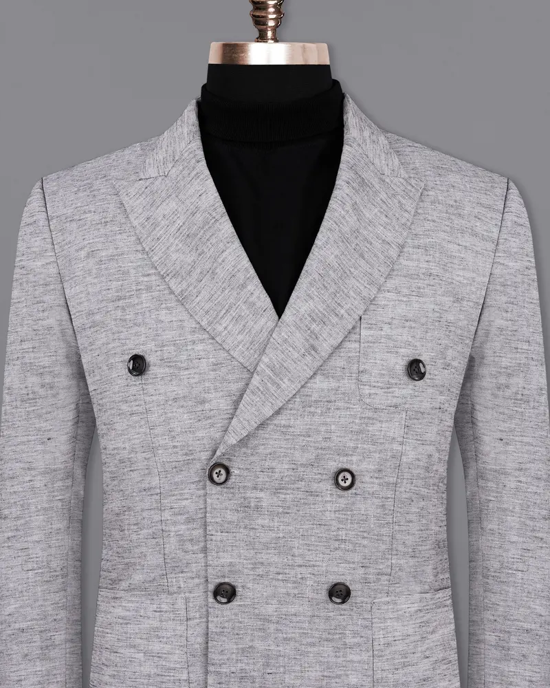 Sandstone Grey Double Breasted Sports Blazer 2