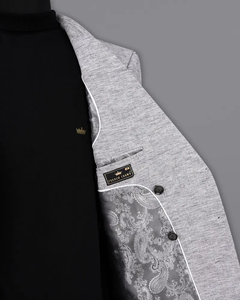 Sandstone Grey Double Breasted Sports Blazer 5