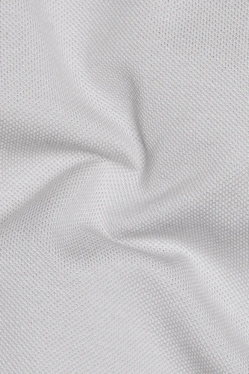Santa Gray Solid Premium Cotton Pique Polo 3