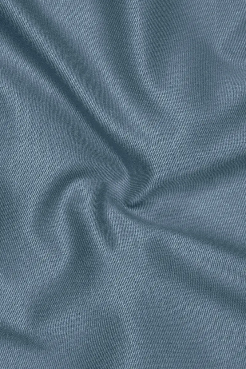 Sapphire-Fiord Blue Wool Rich Slight Stretch Single Breasted Blazer 3