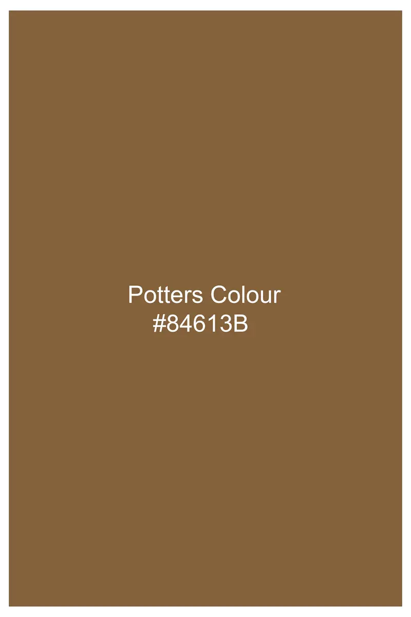 Sapphire-Potters Brown Wool Rich Slight Stretch Waistcoat 5