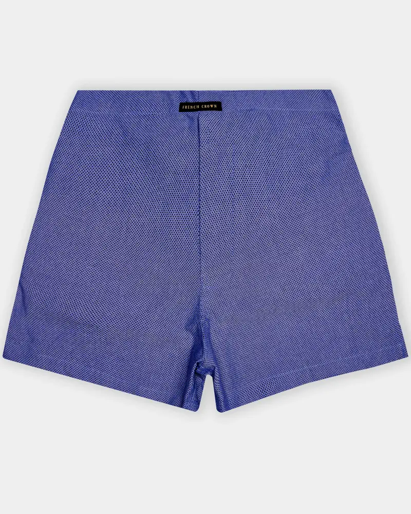 Sapphire-Victoria Blue Dobby Textured Premium Giza Cotton Boxer 1
