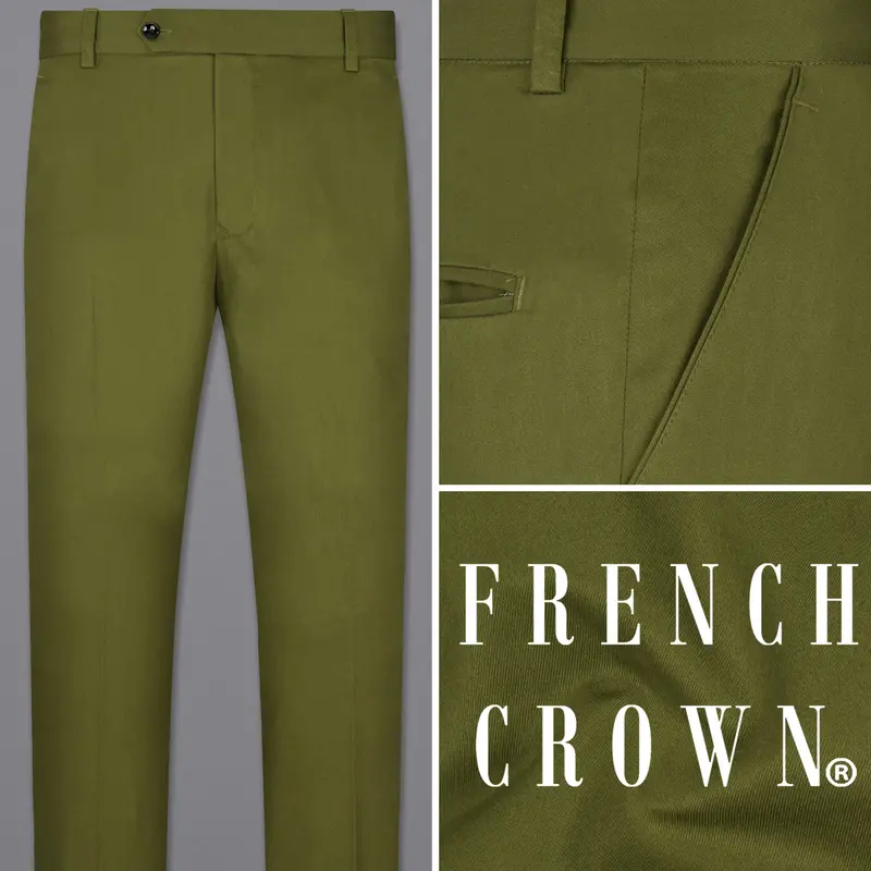 Saratoga Green Premium Cotton Pant 1