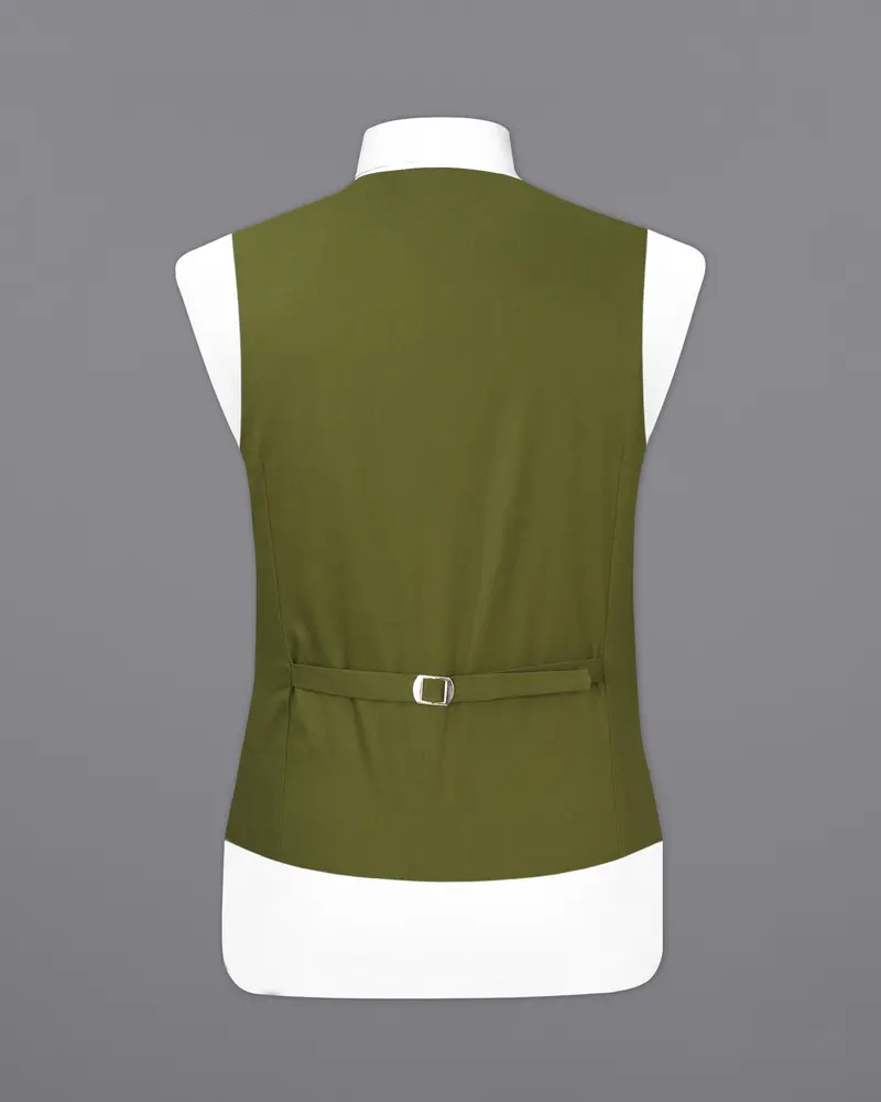 Saratoga Green Premium Cotton Waistcoat 6