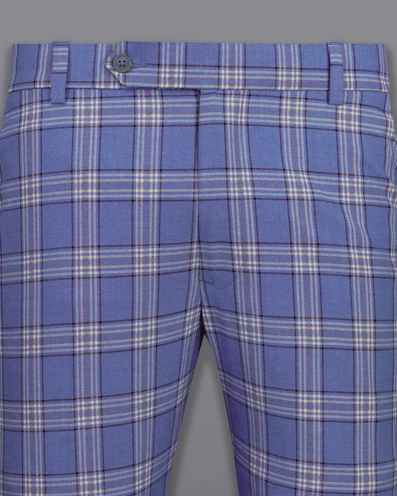 Scampi Blue With Heather Gray Plaid Pant 2
