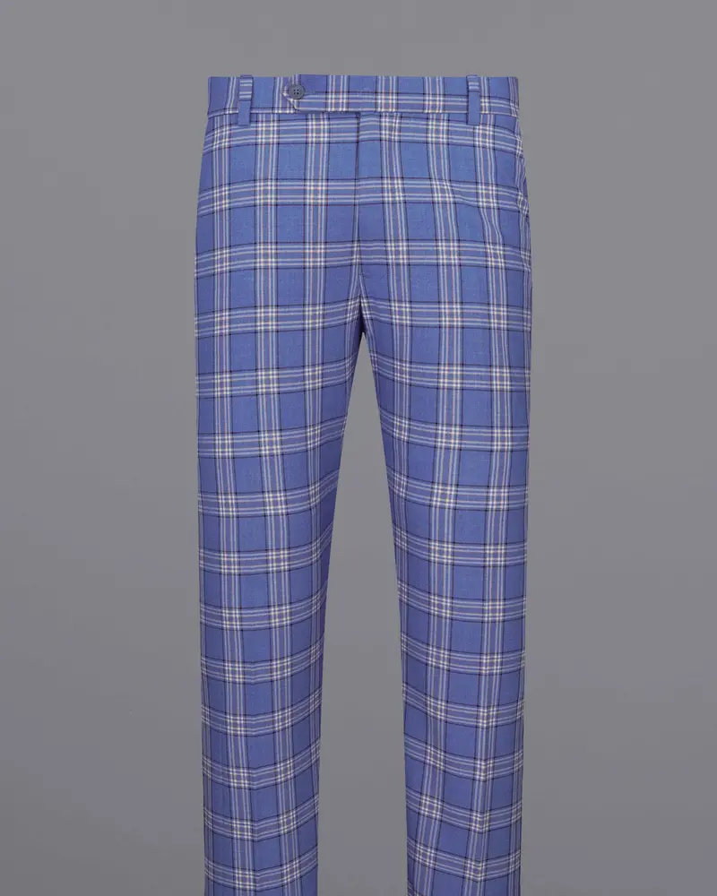 Scampi Blue With Heather Gray Plaid Pant 4