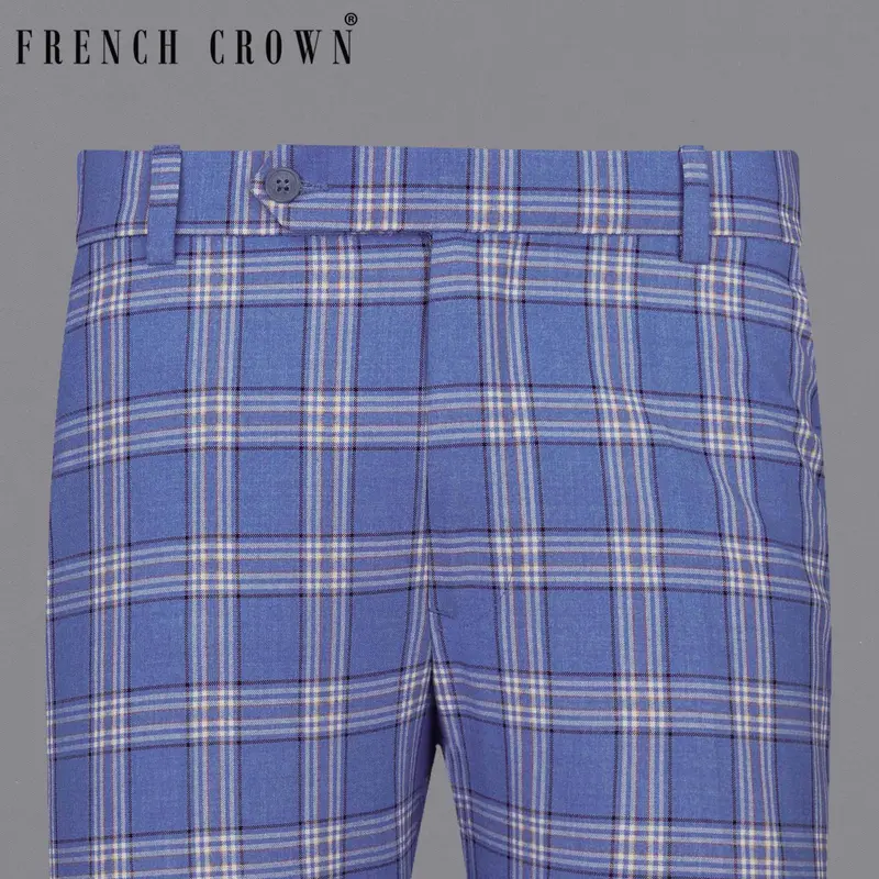 Scampi Blue With Heather Gray Plaid Pant 6