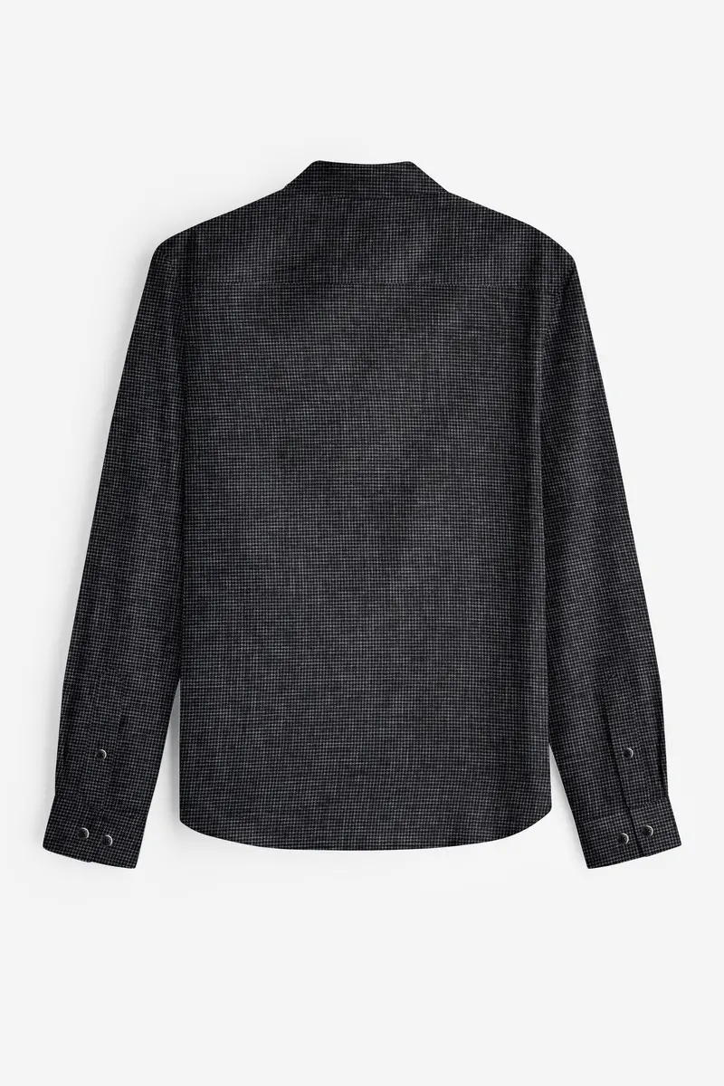 Scarpa Black Houndstooth Premium Cotton Shirt 5