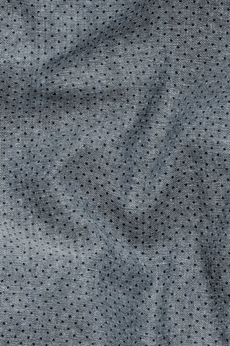 Scarpa Flow Gray Dobby Textured Premium Giza Cotton Shirt 2