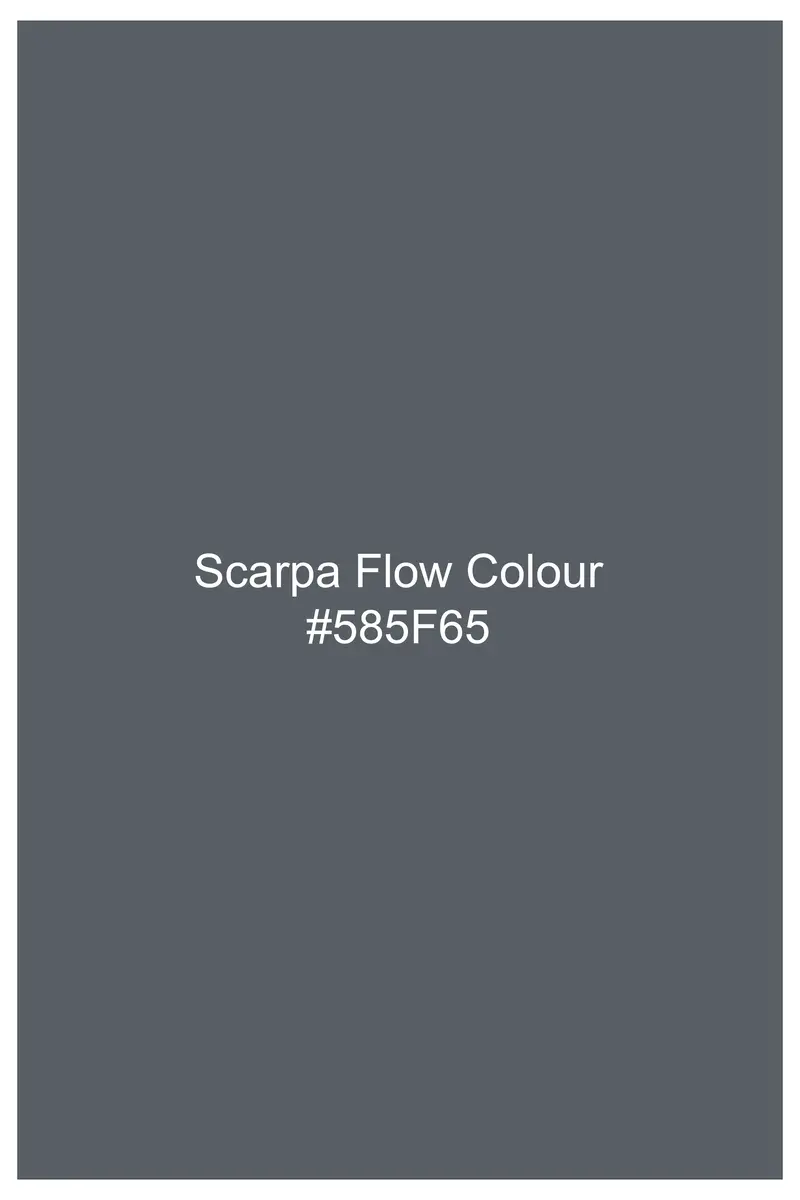 Scarpa Flow Gray Dobby Textured Premium Giza Cotton Shirt 8