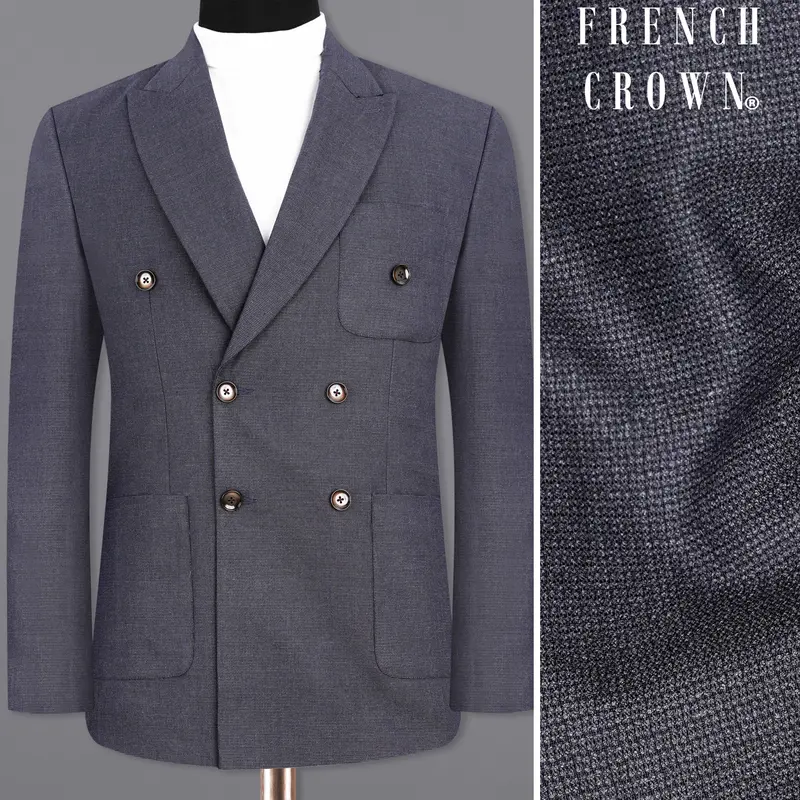 Scarpa Flow Gray Double Breasted Sports Blazer 1