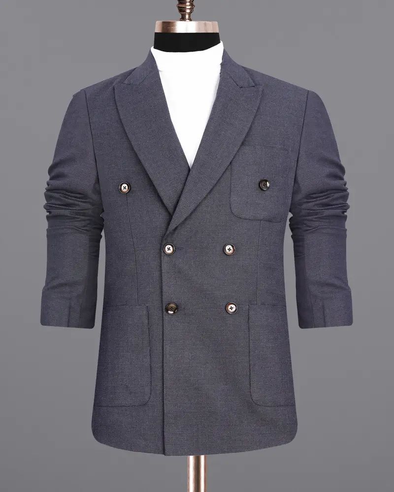 Scarpa Flow Gray Double Breasted Sports Suit 8