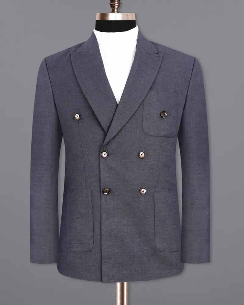 Scarpa Flow Gray Double Breasted Sports Suit 9