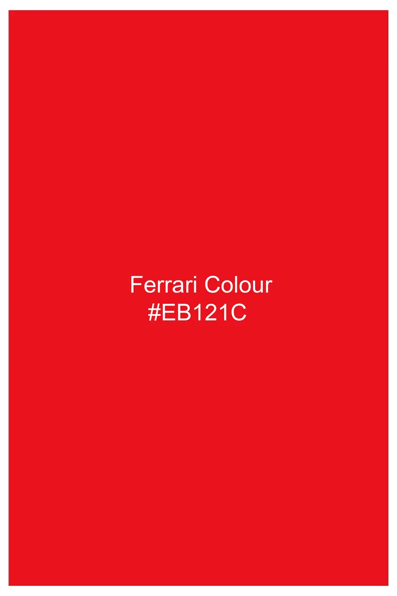 Scarzen-Ferrari Red Printed Premium Cotton Shorts 7