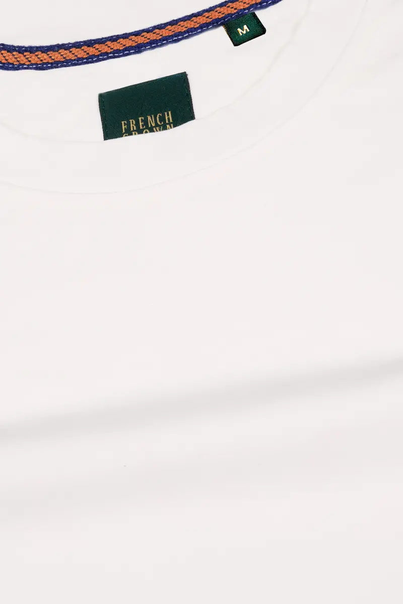 Seashell White Printed Premium Cotton Oversized T-Shirt 4