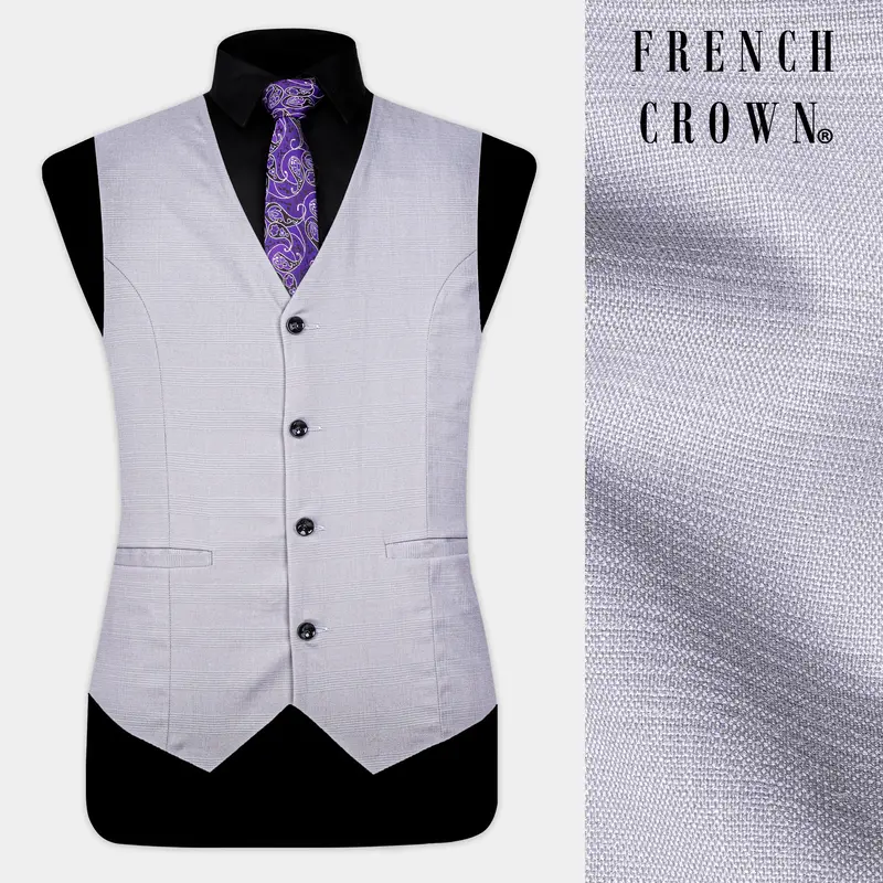 Seed Gray Wool Rich Waistcoat 1