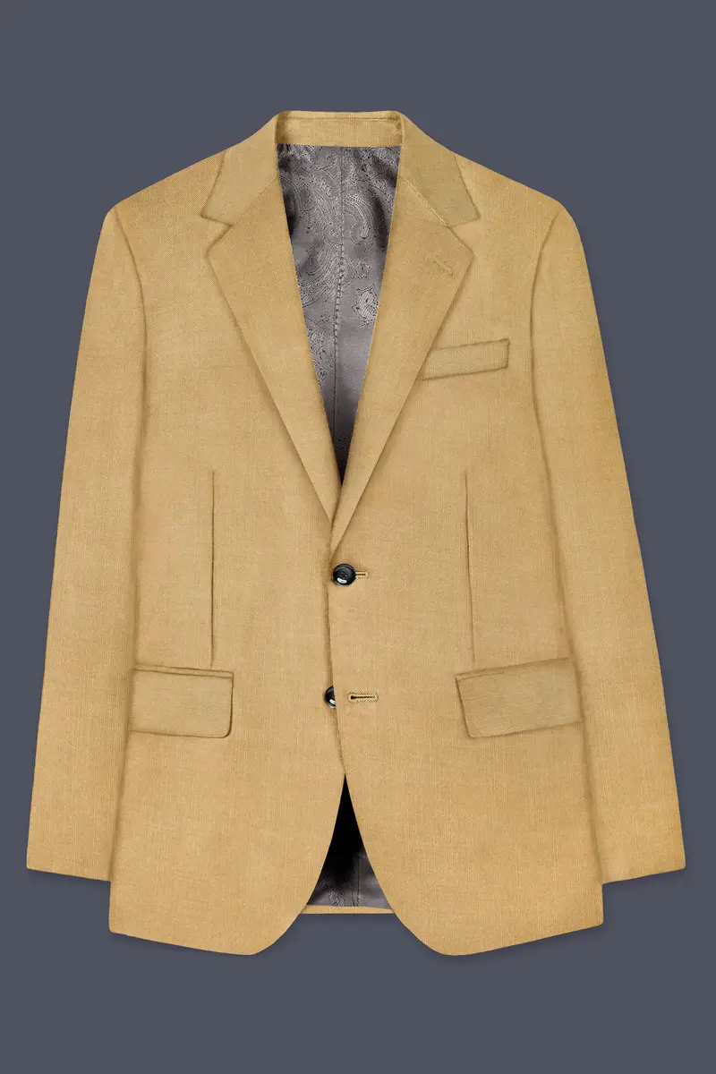 Sepia-Twine Brown Solid Wool Rich Single Breasted Slight Stretch Suit 8
