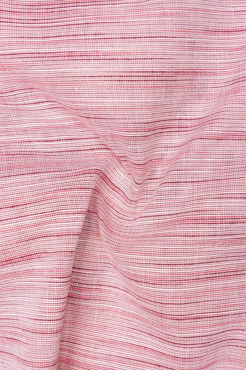 Serein-Faded Pink Textured Chambray Premium Cotton Shorts 3