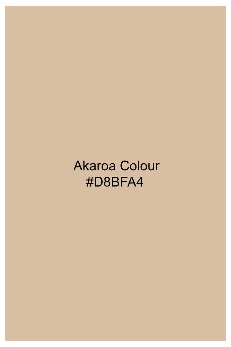 Serene Florals-Akaroa Cream Printed Luxurious Linen Casual Kurta Shirt 6