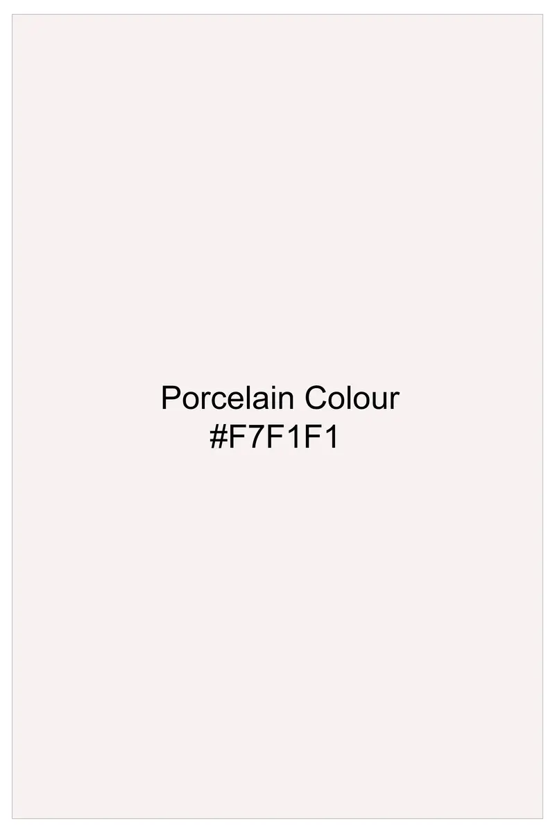 Serenity-Porcelain Cream Solid Luxurious Linen Dress Shirt 6