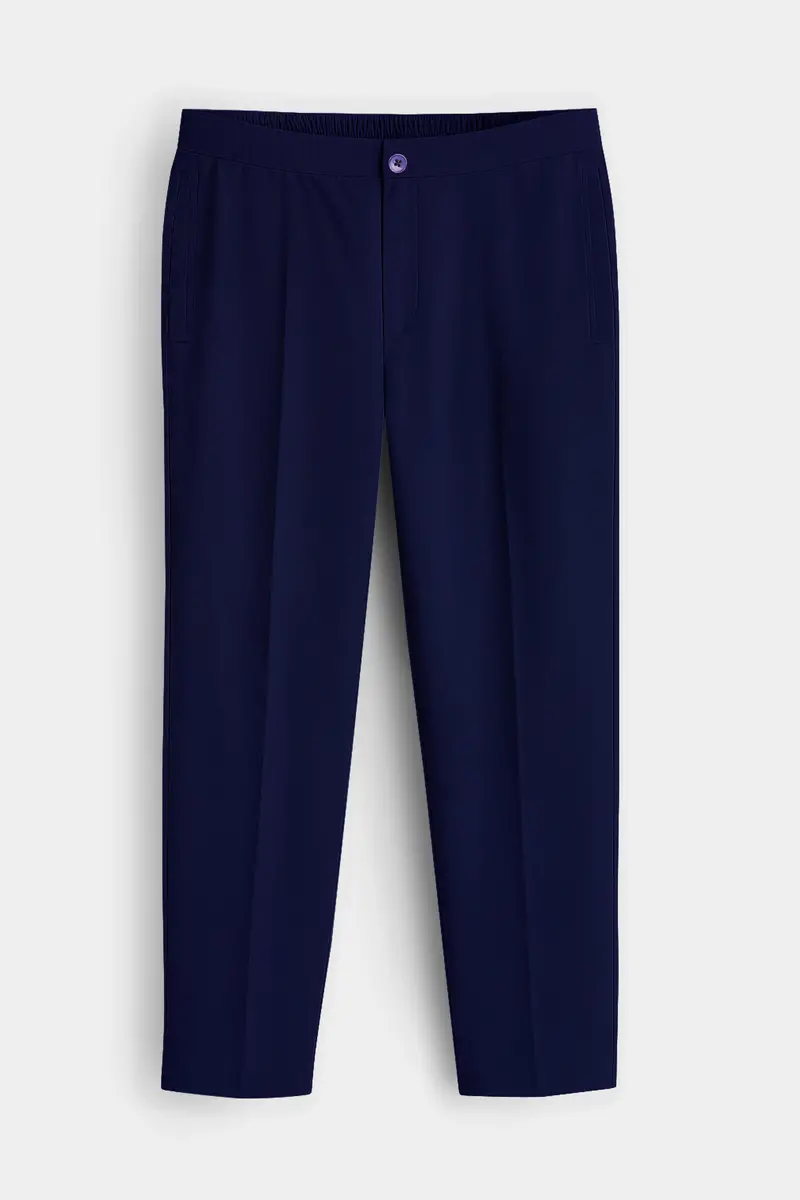 Serova-Mirage Blue Oxford Super Soft Premium Cotton Lounge Pant 2