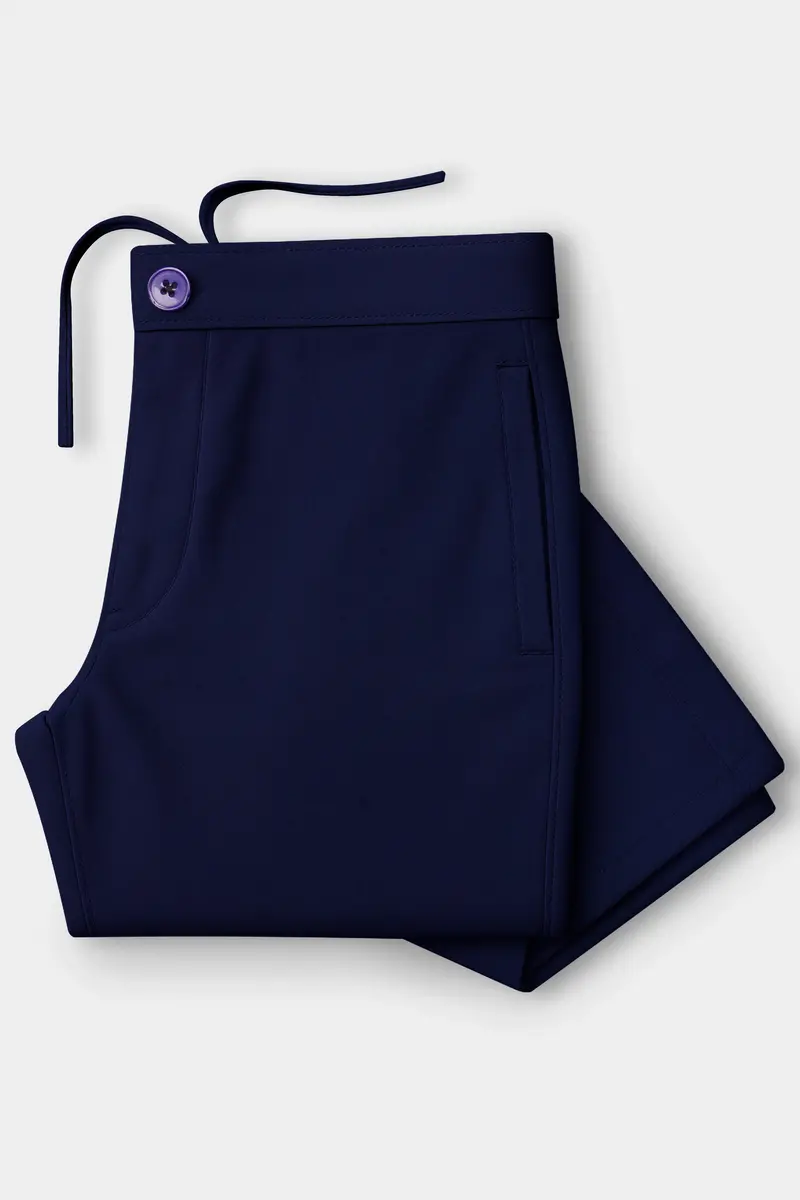 Serova-Mirage Blue Oxford Super Soft Premium Cotton Lounge Pant 4
