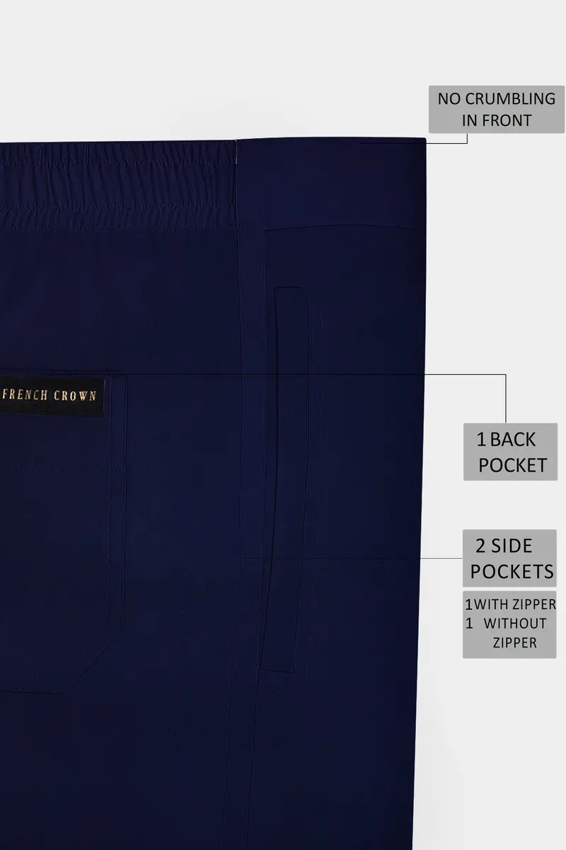 Serova-Mirage Blue Oxford Super Soft Premium Cotton Lounge Pant 6