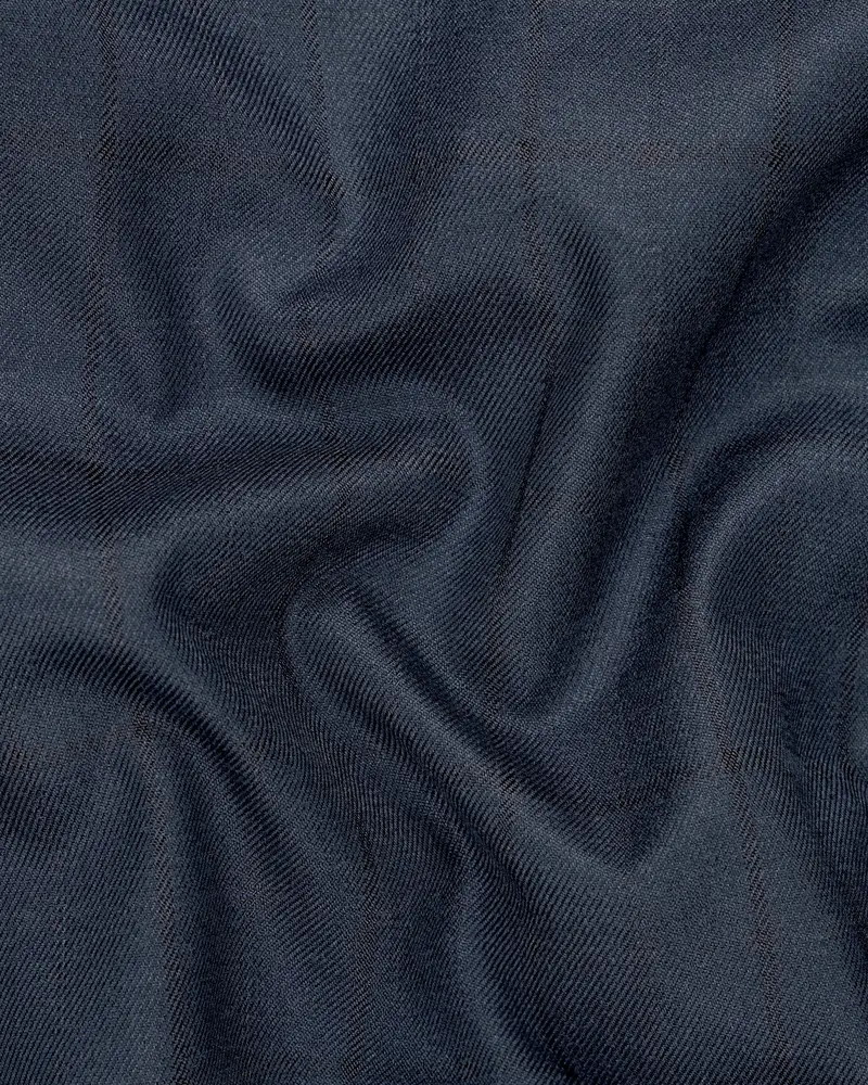 Shark Blue Subtle Windowpane Pant 3