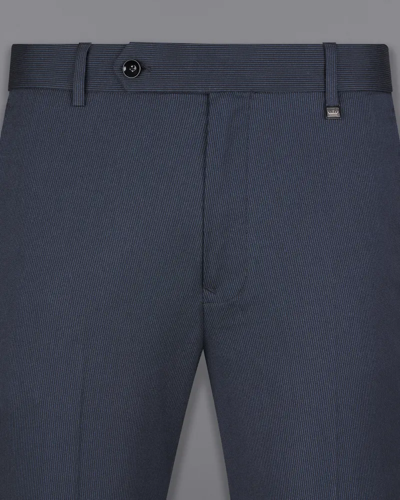 Shark Blue Textured Tuxedo Designer Suit 12