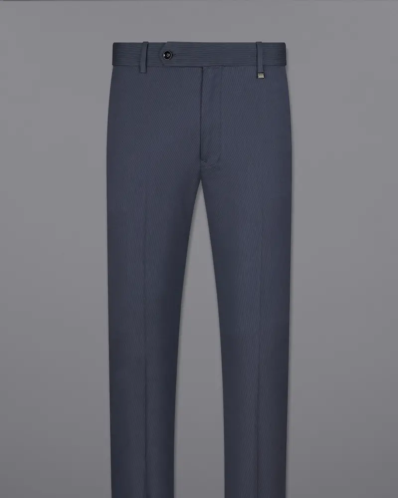 Shark Blue Textured Tuxedo Designer Suit 13