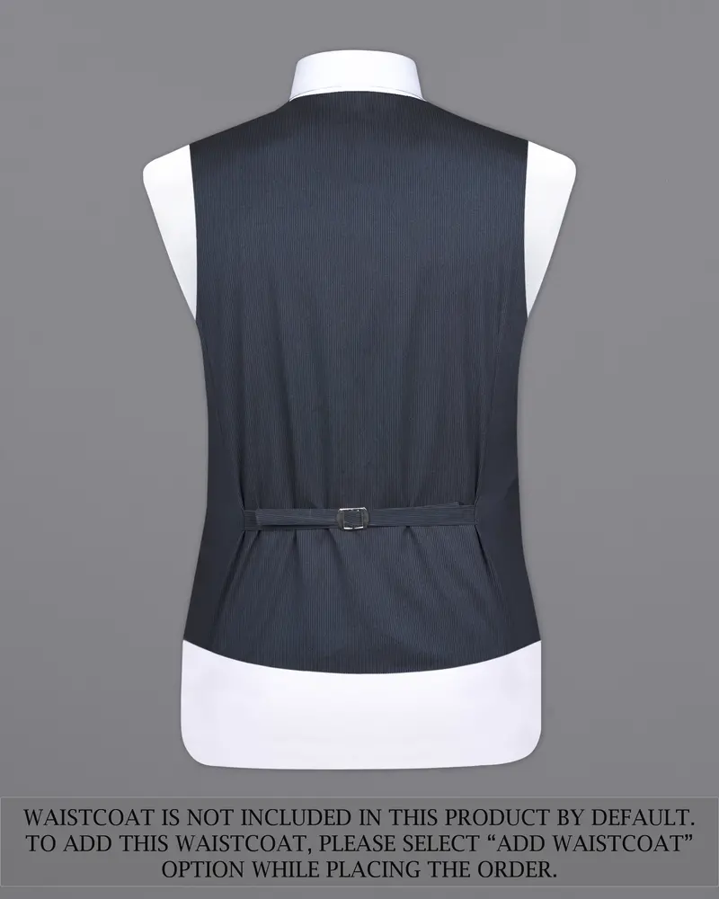 Shark Blue Textured Tuxedo Designer Suit 16